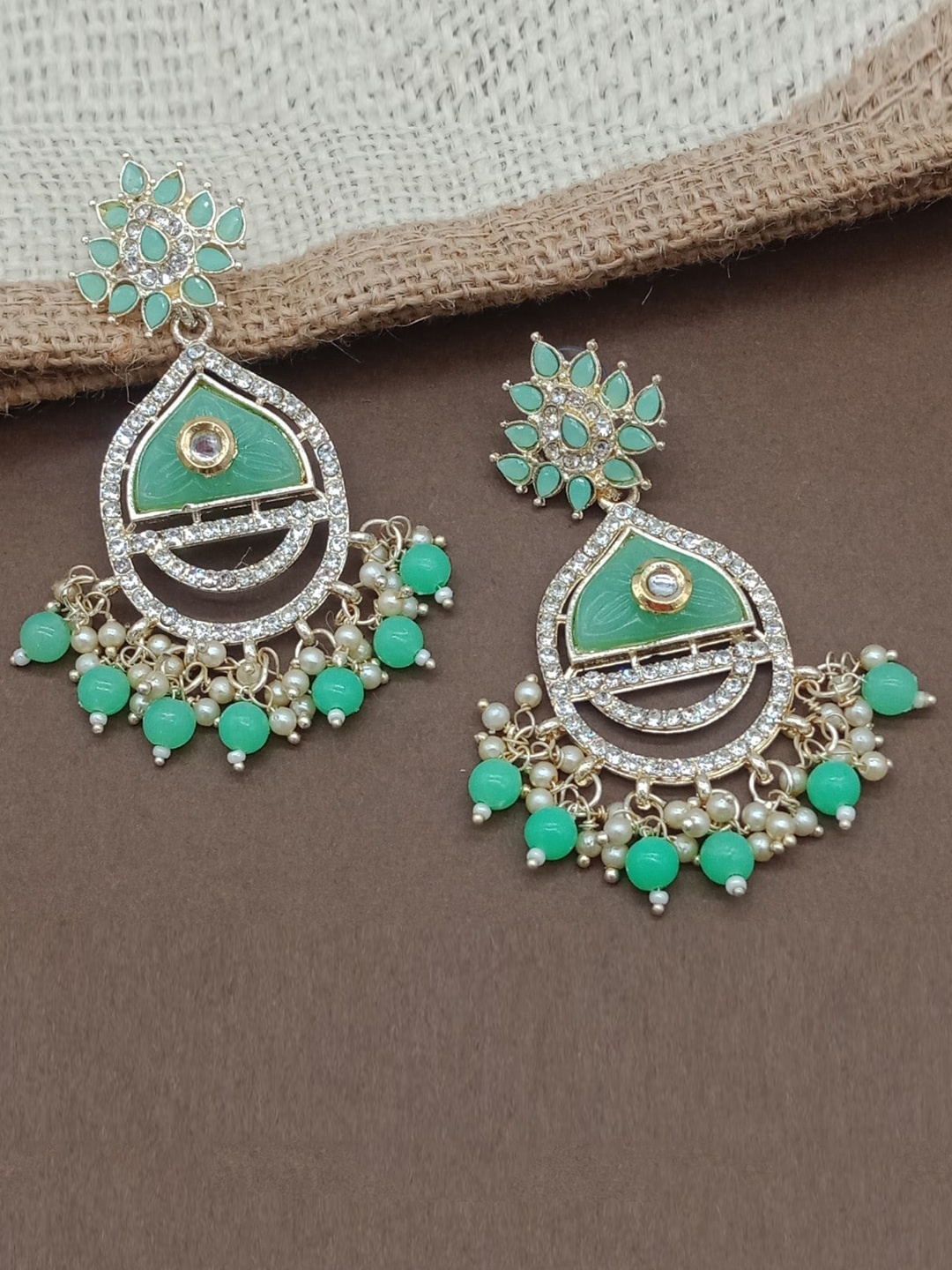 

AASHISH IMITATION Gold-Plated Contemporary Drop Earrings