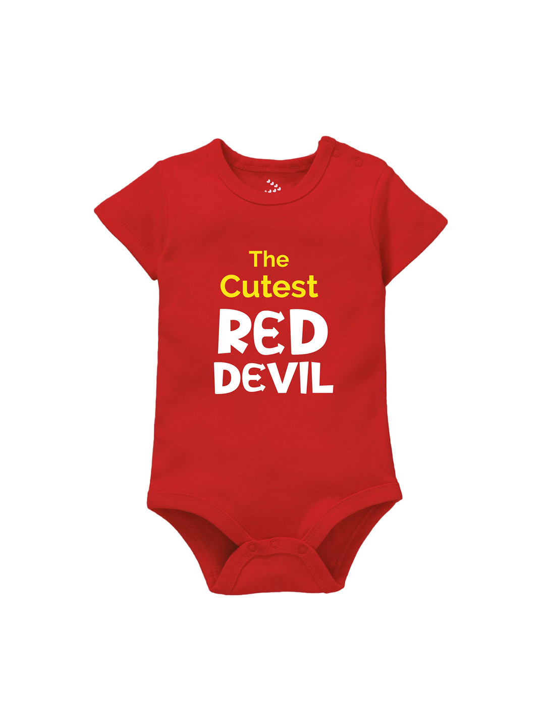 

Zeezeezoo Infant Typography Printed Pure-Cotton Bodysuit, Red
