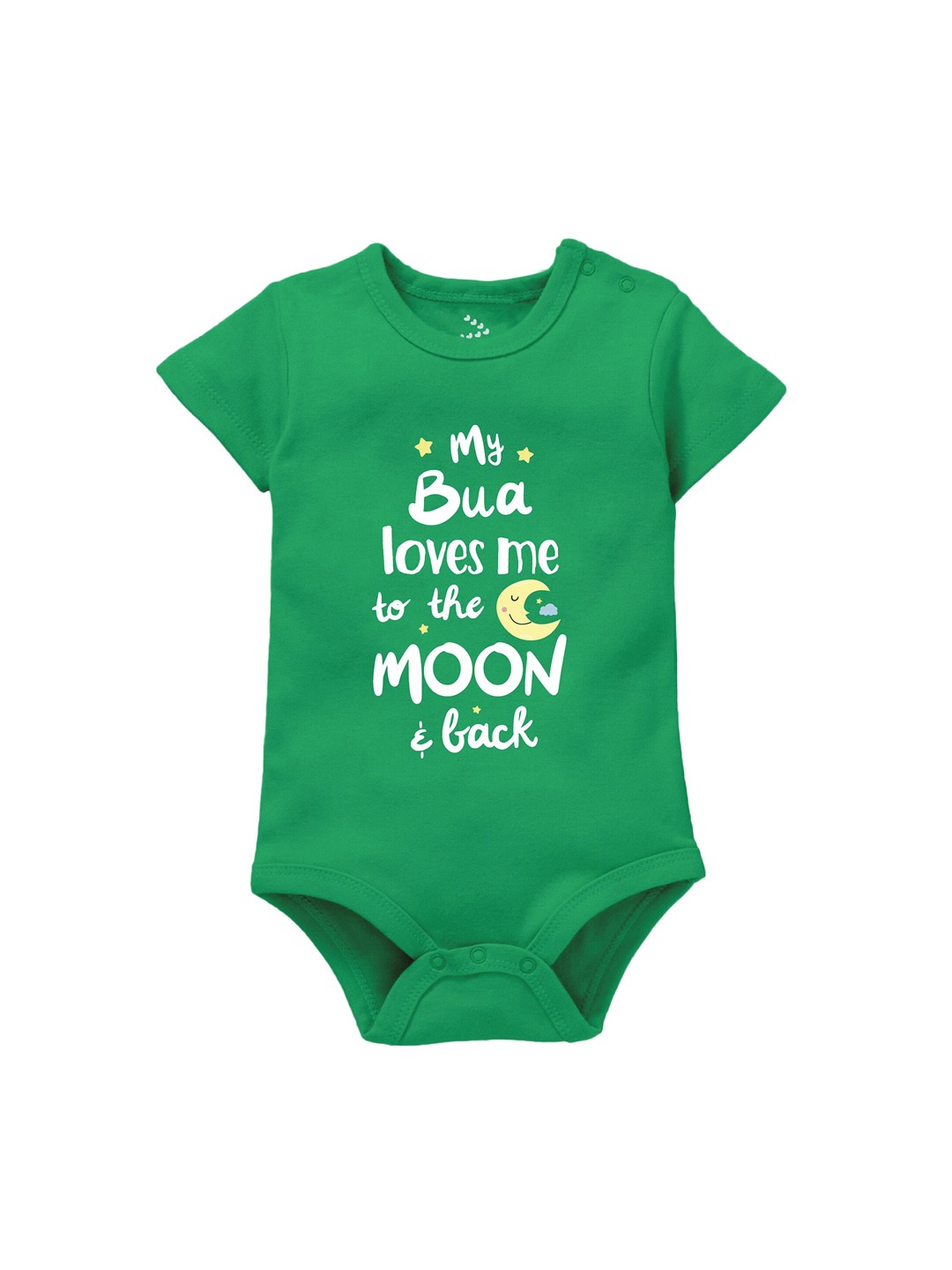 

Zeezeezoo Infants Bua Printed Pure Cotton Bodysuit, Green
