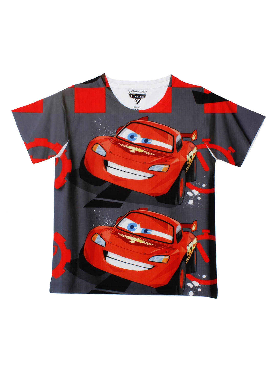 

Disney by Wear Your Mind Boys Grey Printed Round Neck T-Shirt