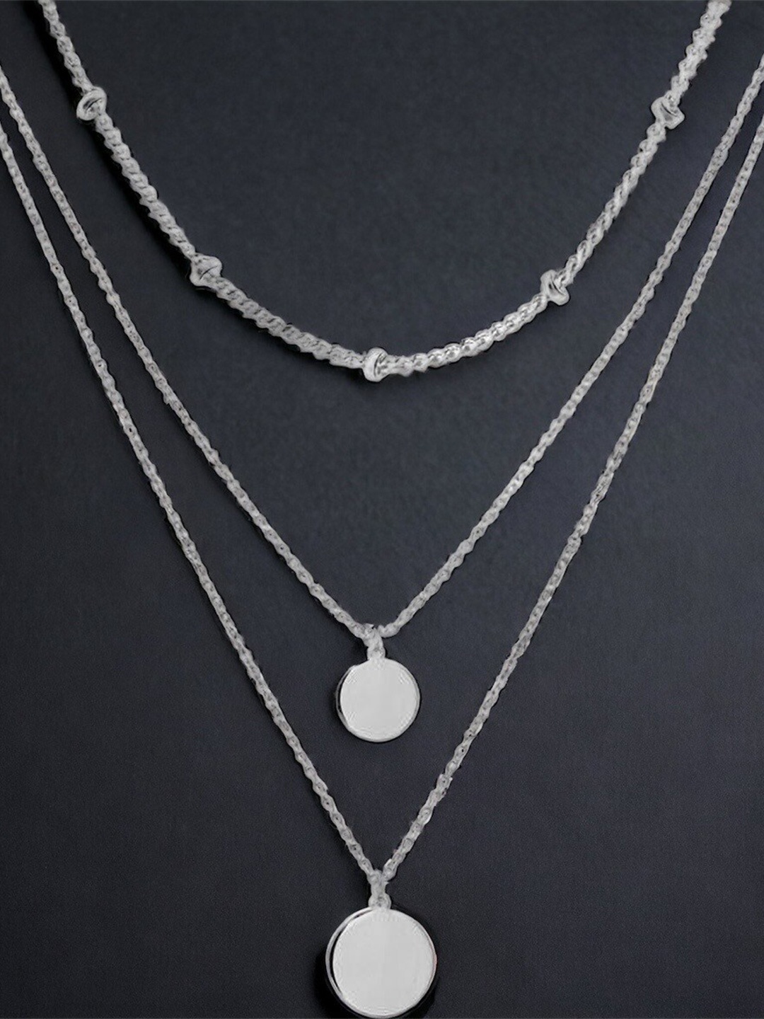 

MYKI Silver-Plated Layered Necklace
