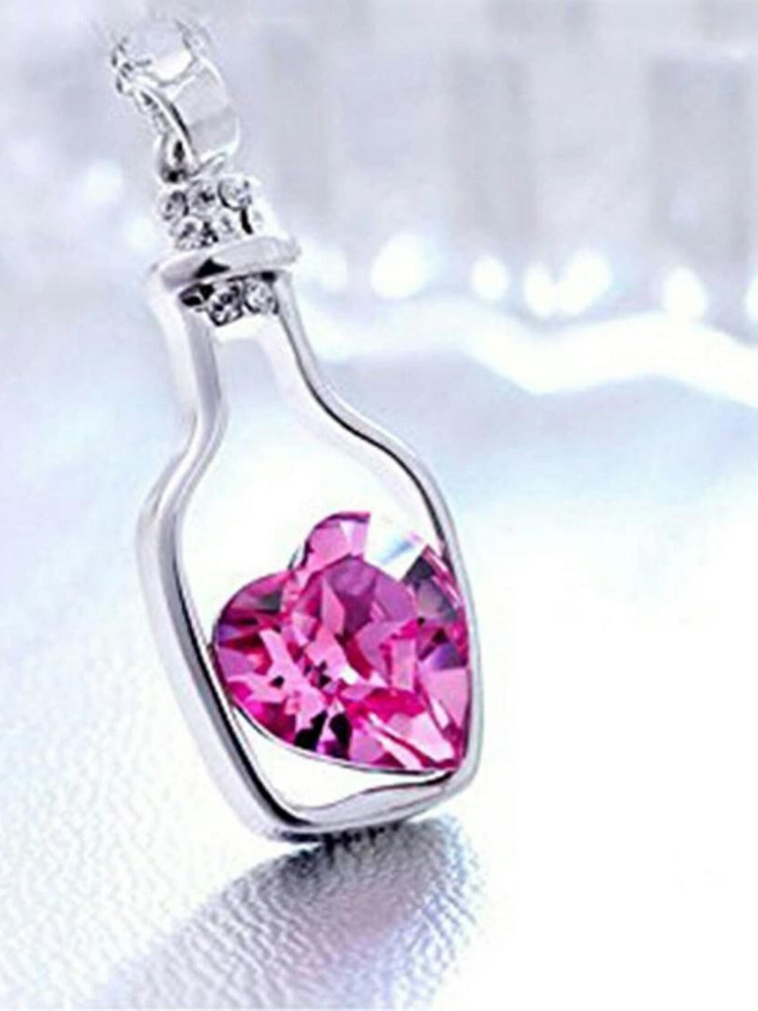 

MYKI Silver-Plated Stone-Studded Necklace