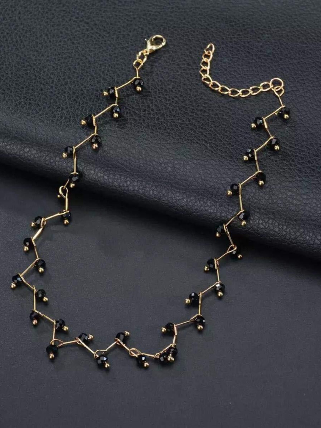 

MYKI Stainless Steel Beads Necklace, Gold