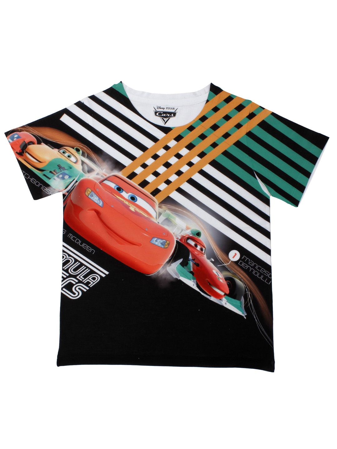 

Disney by Wear Your Mind Boys Black Printed Round Neck T-Shirt