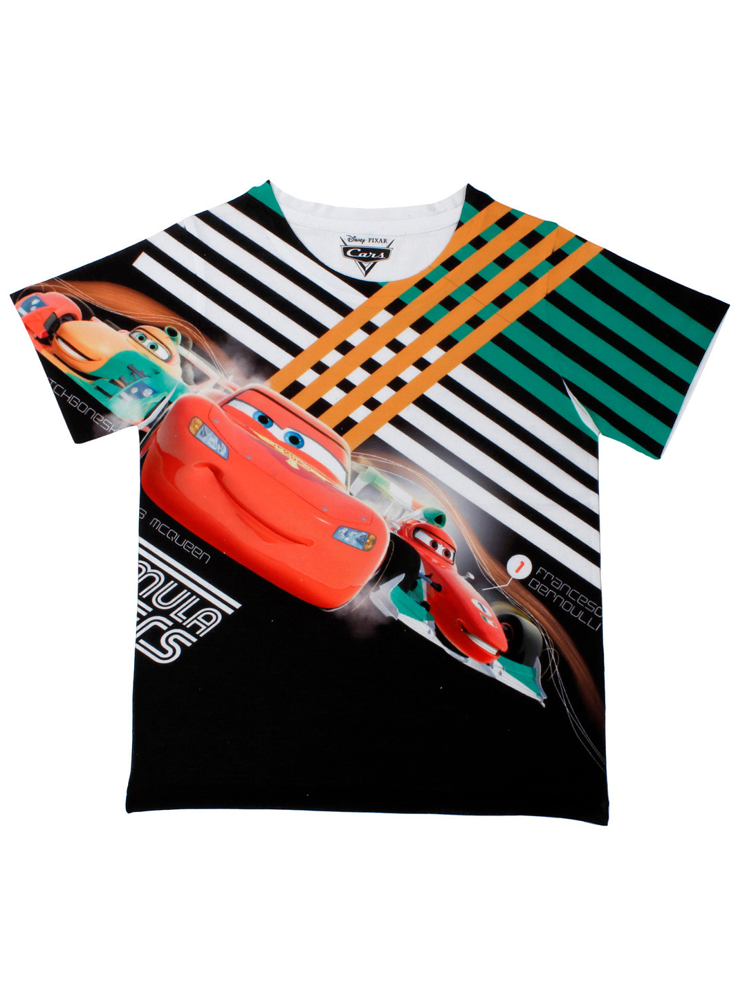 

Disney by Wear Your Mind Boys Black Printed Round Neck T-Shirt
