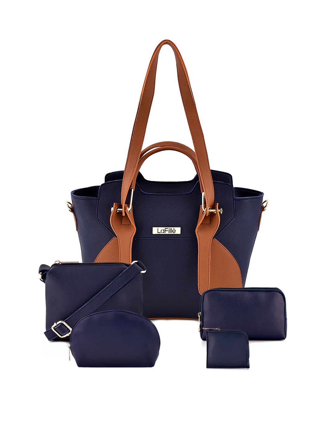 

LaFille PU Structured Handheld Bag, Blue