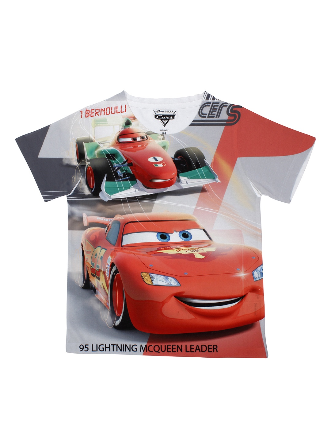 

Disney by Wear Your Mind Boys White Printed Round Neck T-shirt