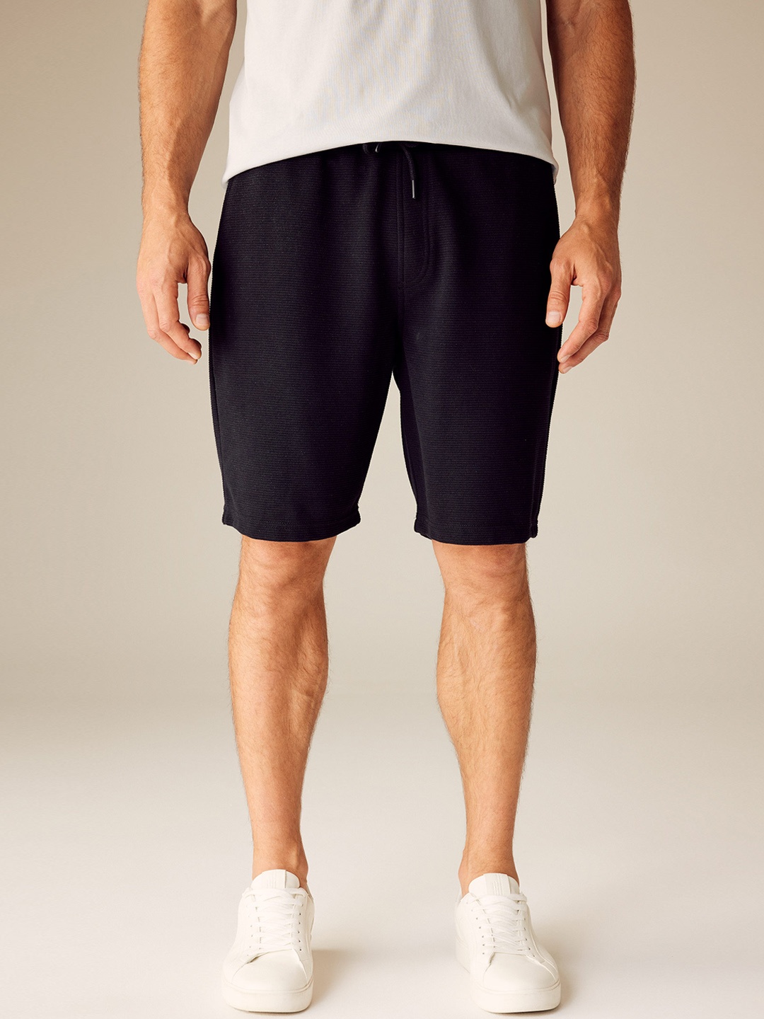 

DeFacto Men Slim Fit Sports Shorts, Black