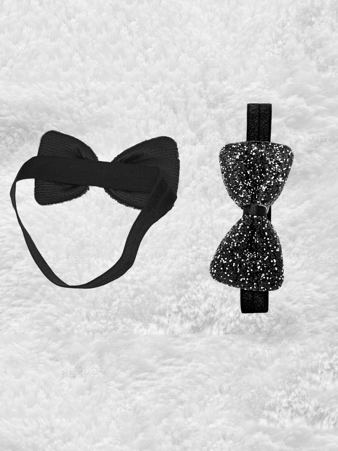 

LYTIX Girls Set of 6 Embellished Bow Detail Hairbands, Black