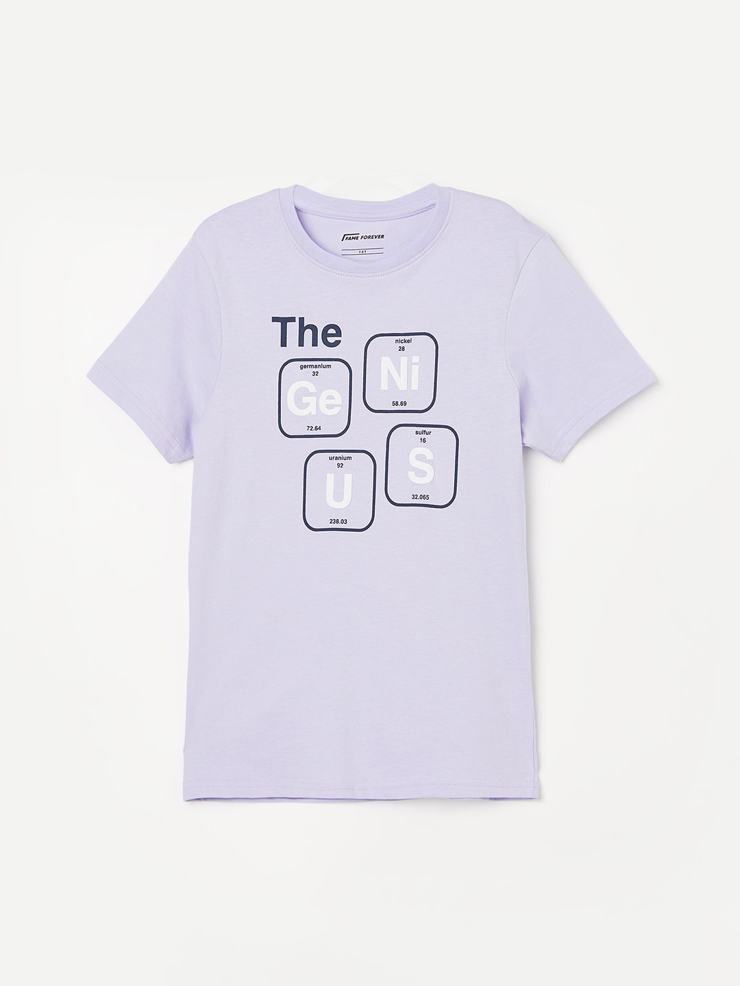 

Fame Forever by Lifestyle Boys Typography Printed Pure Cotton T-shirt, Purple