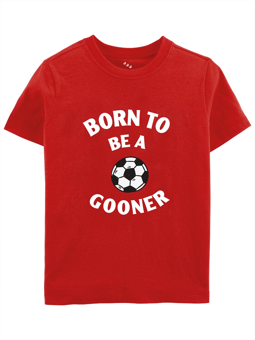 Zeezeezoo Kids Typography Printed Pure Cotton T-shirt, Red