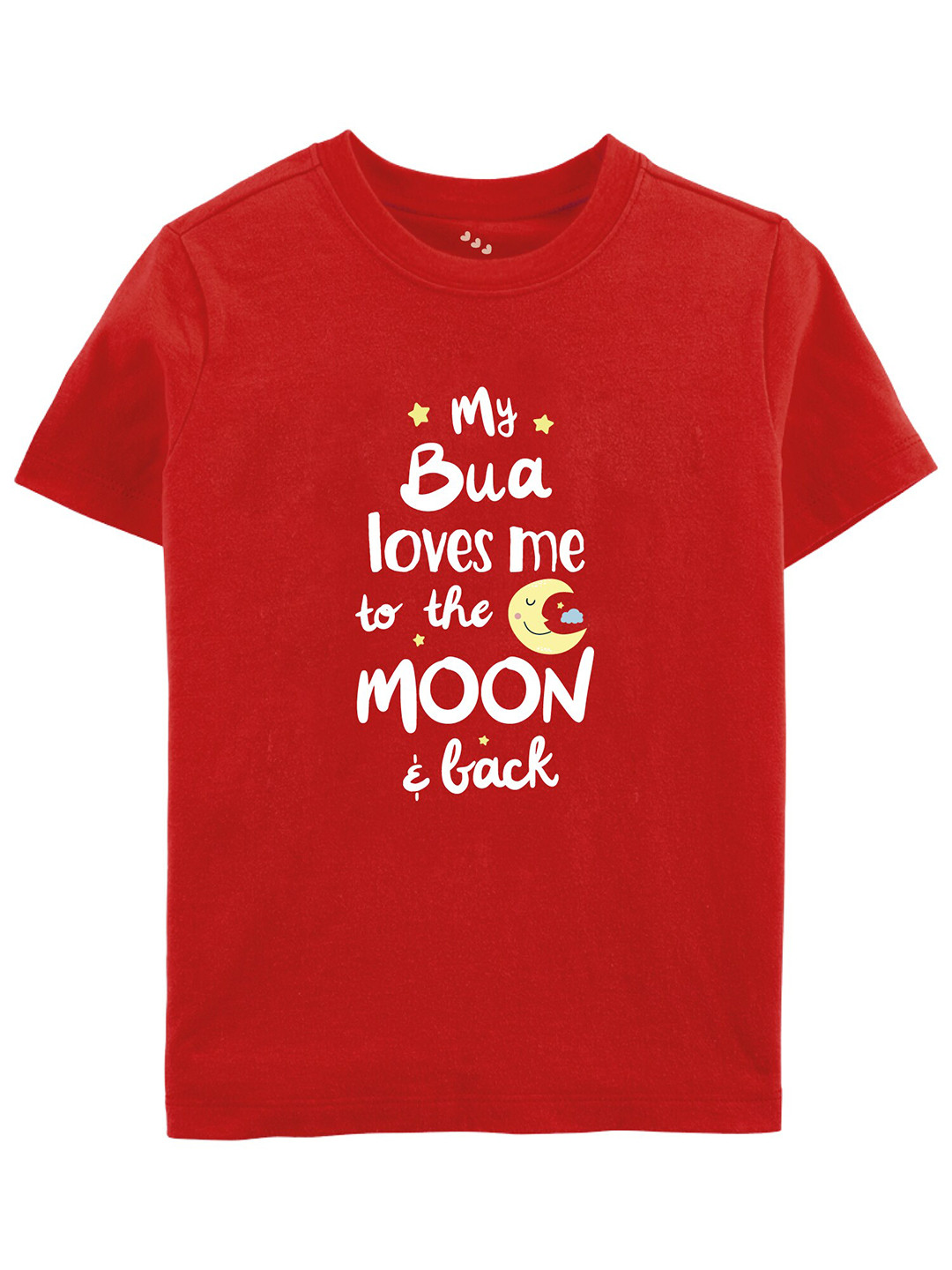 

Zeezeezoo Kids Typography Printed Cotton T-shirt, Red