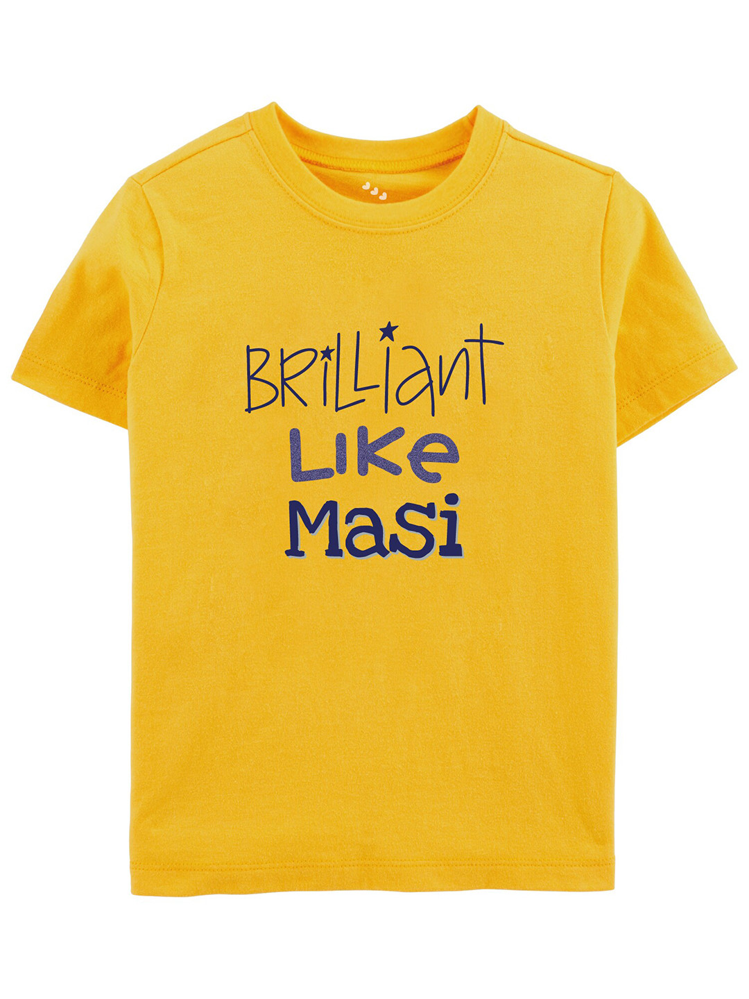 

Zeezeezoo Kids Typography Printed Cotton T-shirt, Yellow