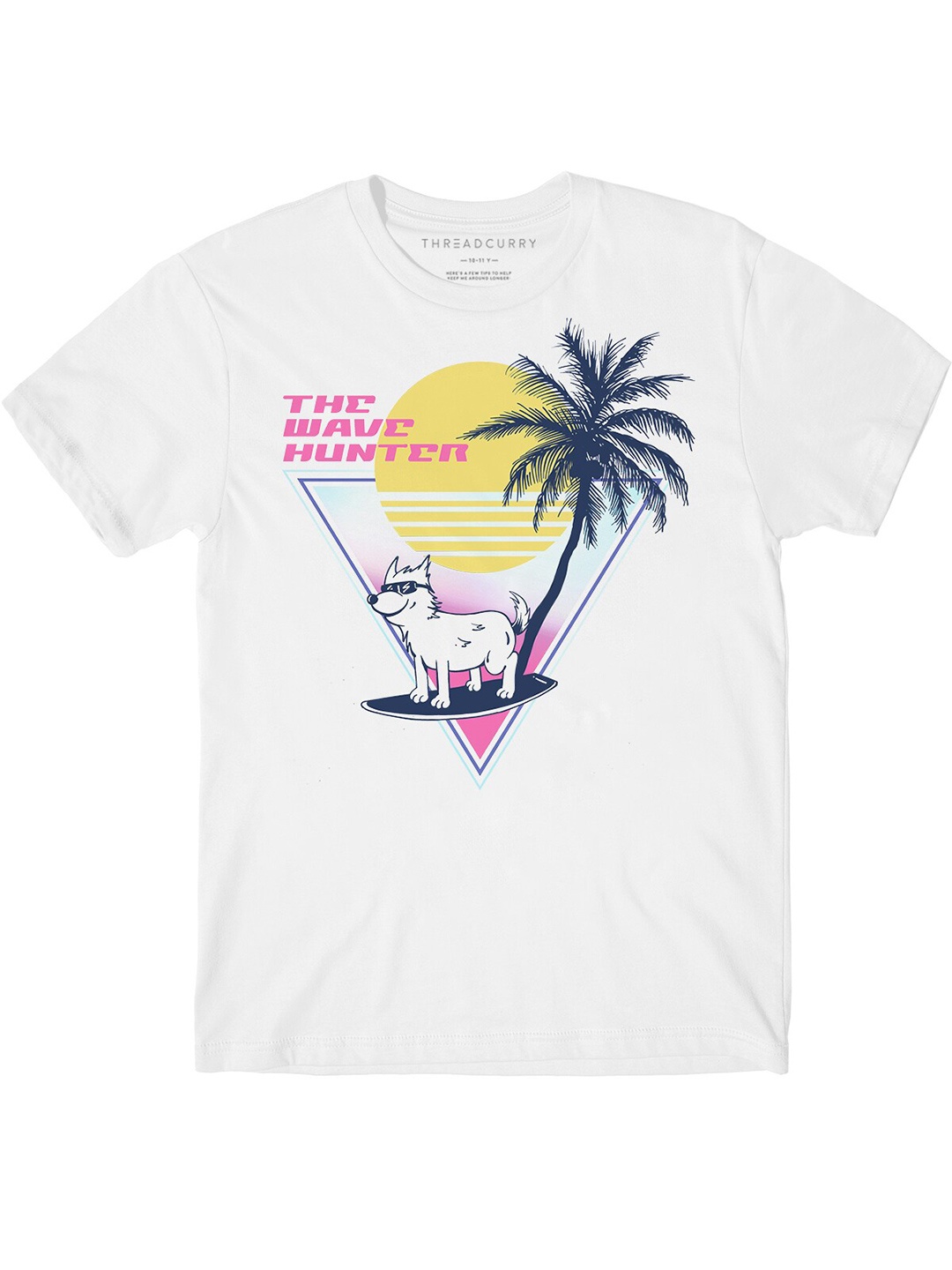 

THREADCURRY Boys Graphic Printed Cotton T-shirt, White