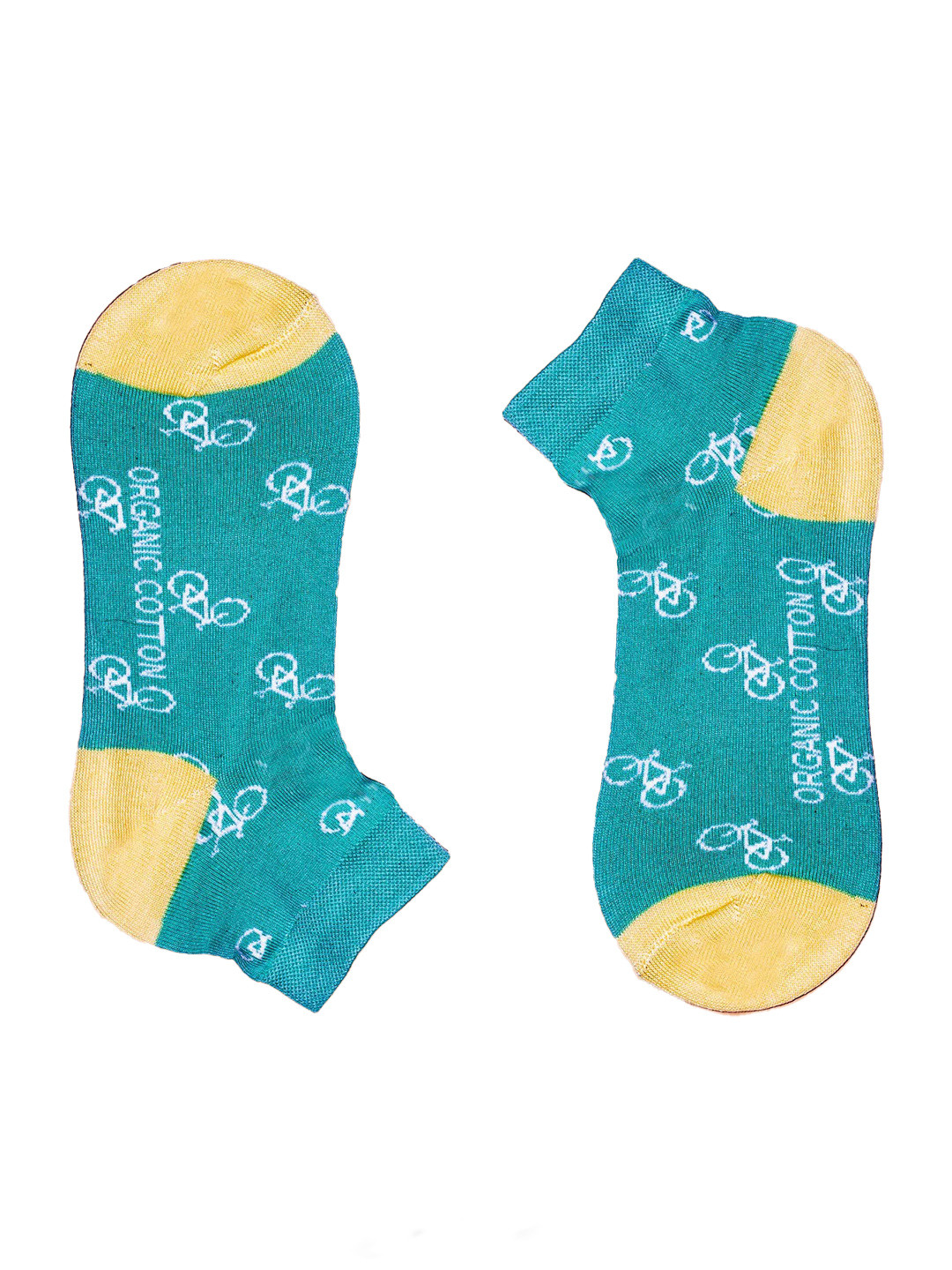 

SWHF Unisex Printed Organic Cotton Ankle-Length Socks, Blue