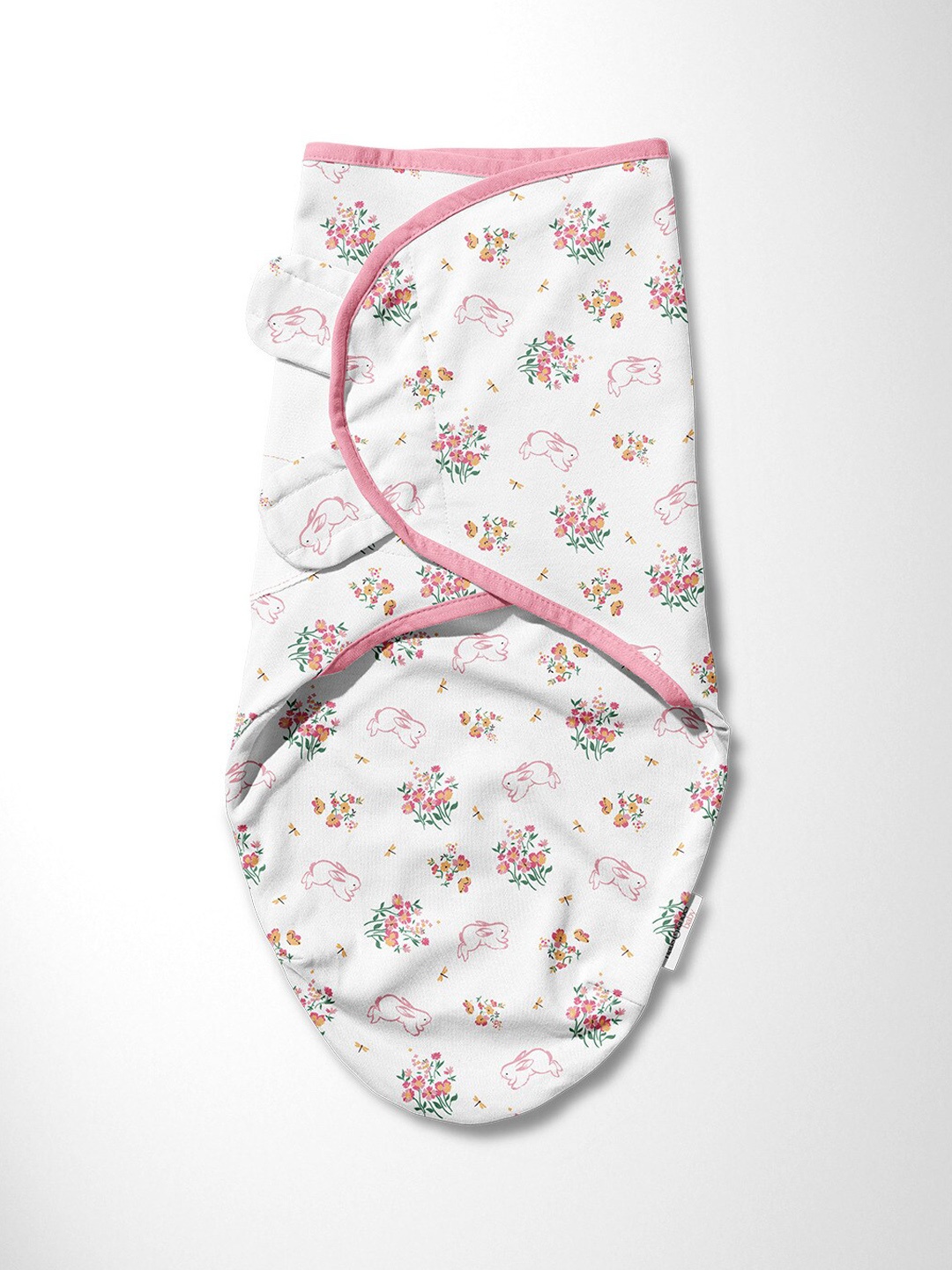 

haus & kinder Infants Kids Printed Comfortable Easy Wrap Pure Cotton Baby Sleeping Bag, White