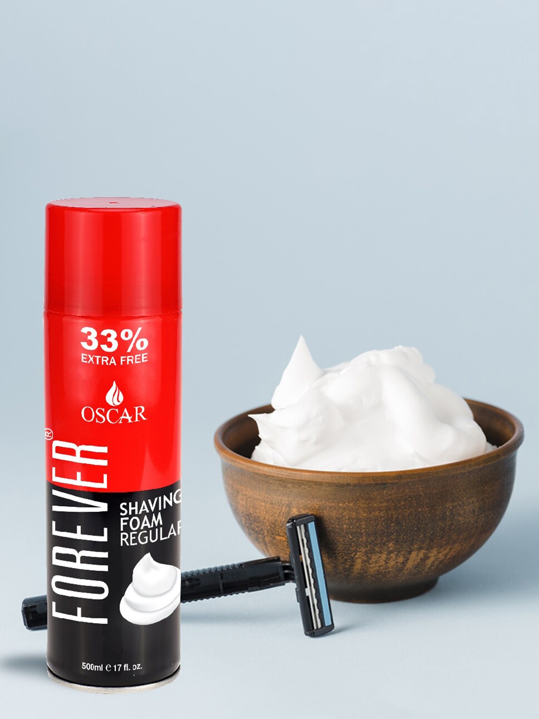 OSCAR Men Forever Regular Shaving Foam - 500ml, White