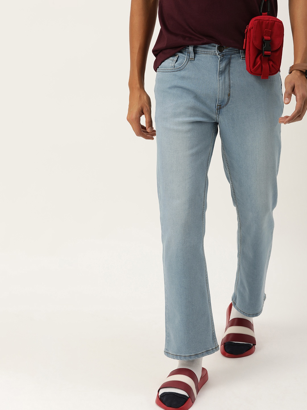 

Kook N Keech Men Mid-Rise Bootcut Jeans, Blue