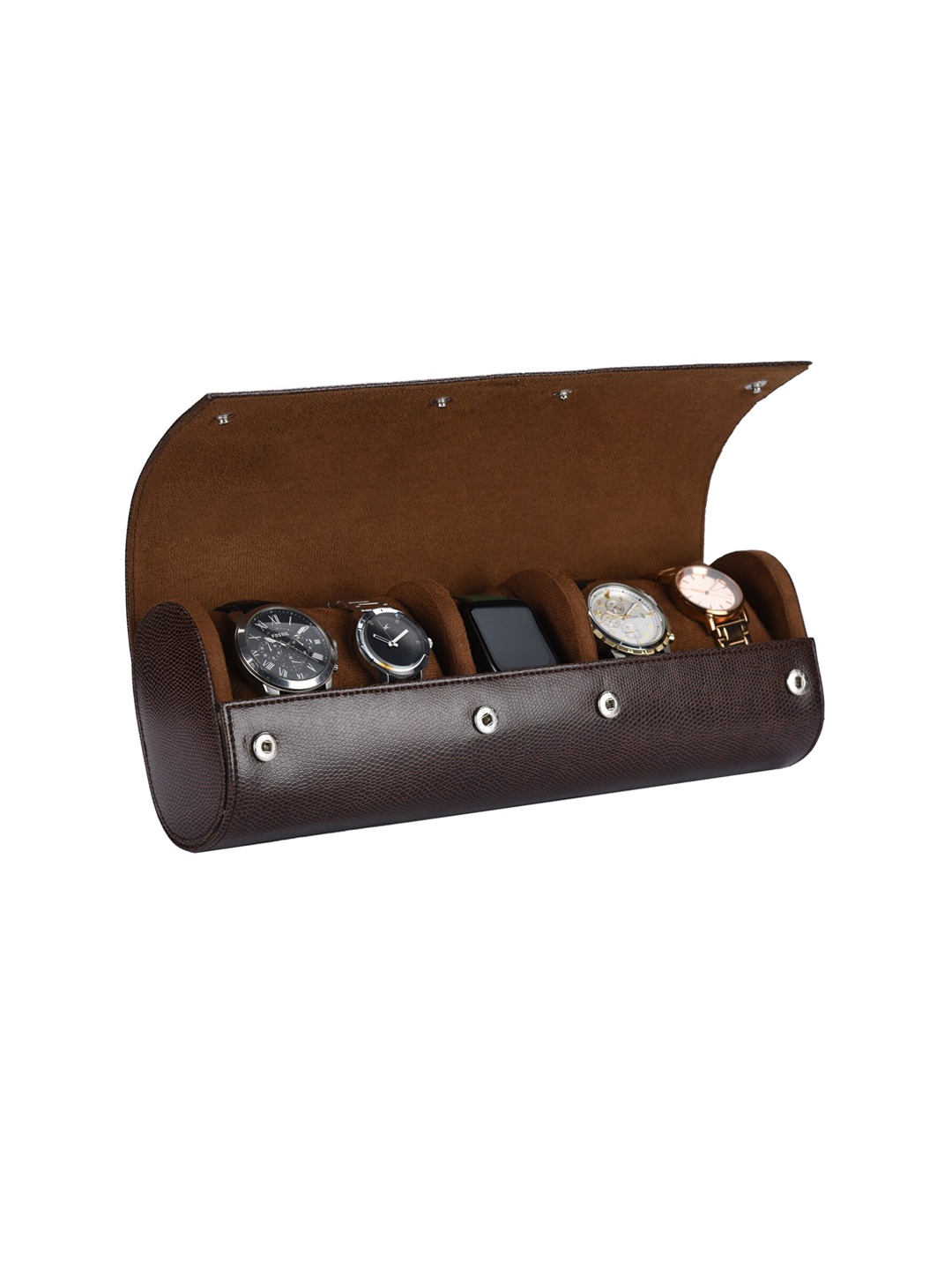 

essart 5 Slots Watch Organiser Box, Brown