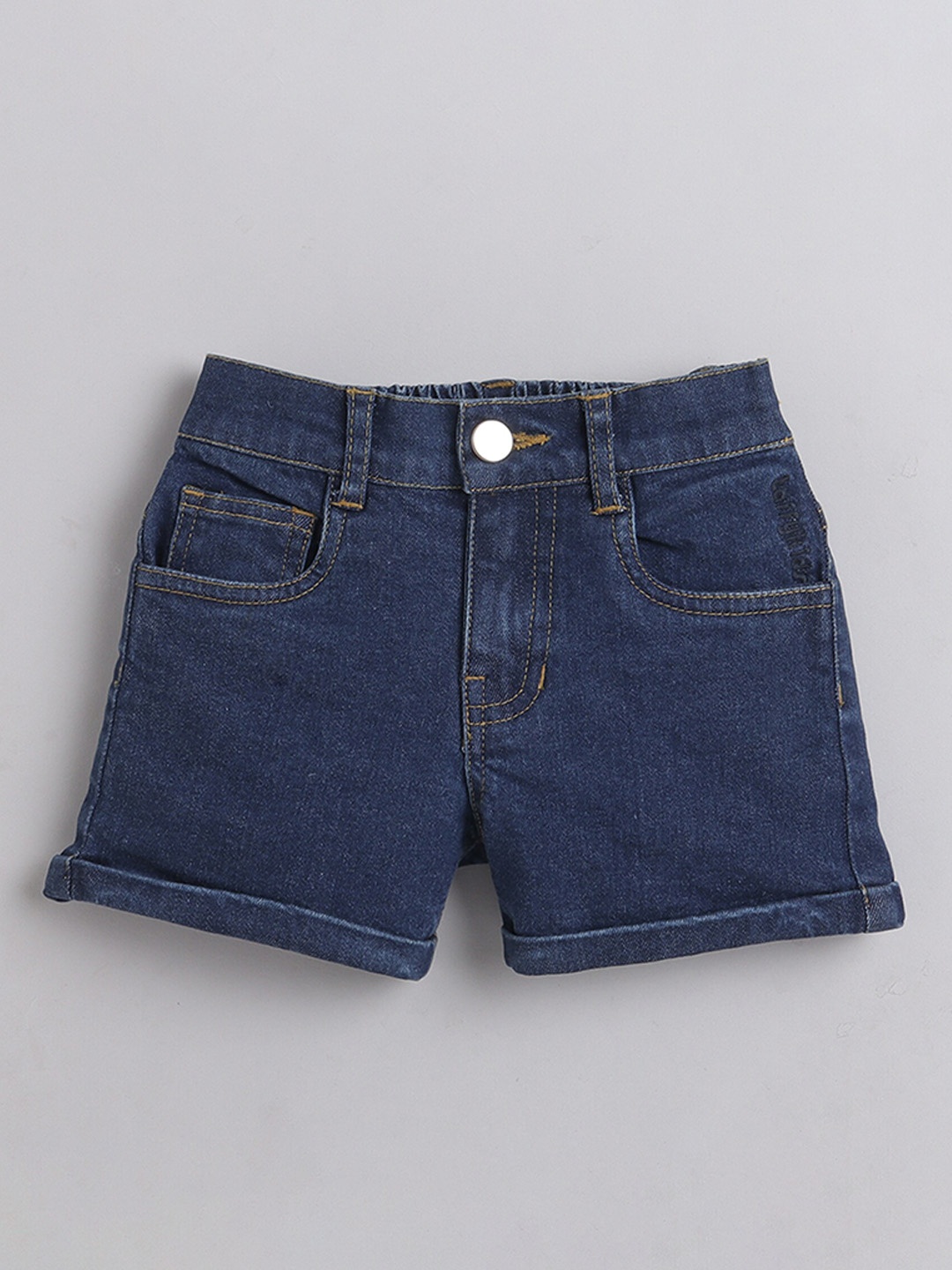 taffykids Girls Washed Outdoor Denim Shorts, Blue