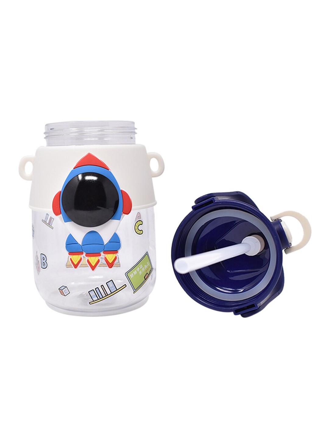 

K&U Kids Blue Rocket Design Water Bottle-500 ml