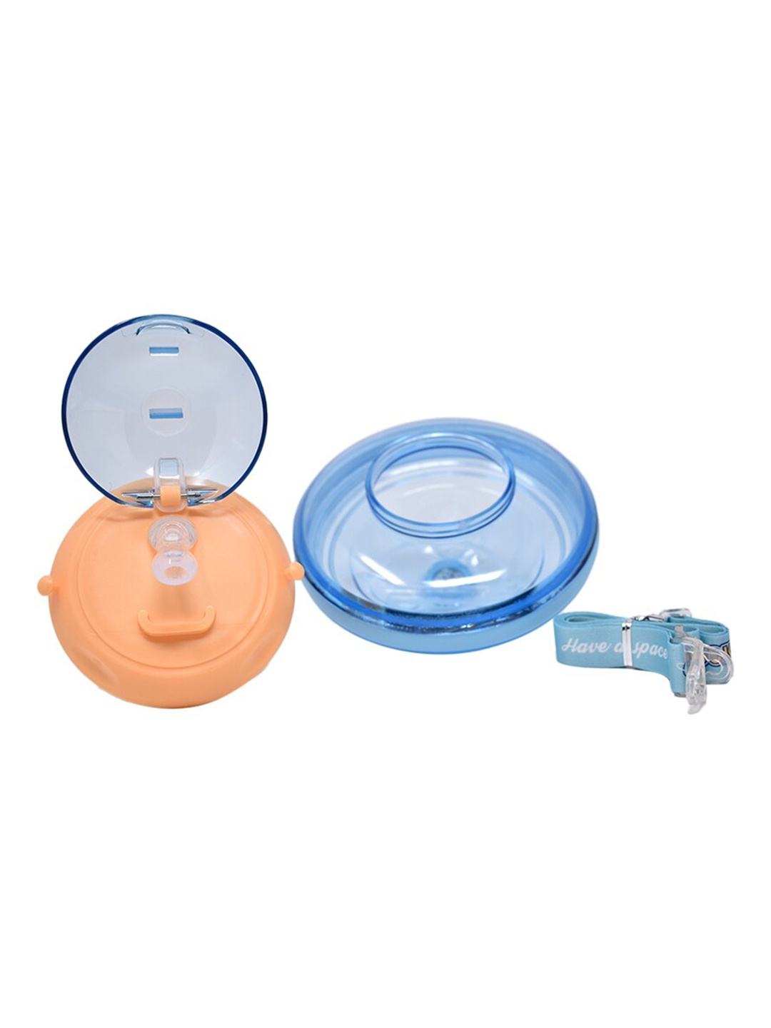 

K&U Blue & Peach Coloured Azure Spaceship Shaped Water Bottle - 500 ml