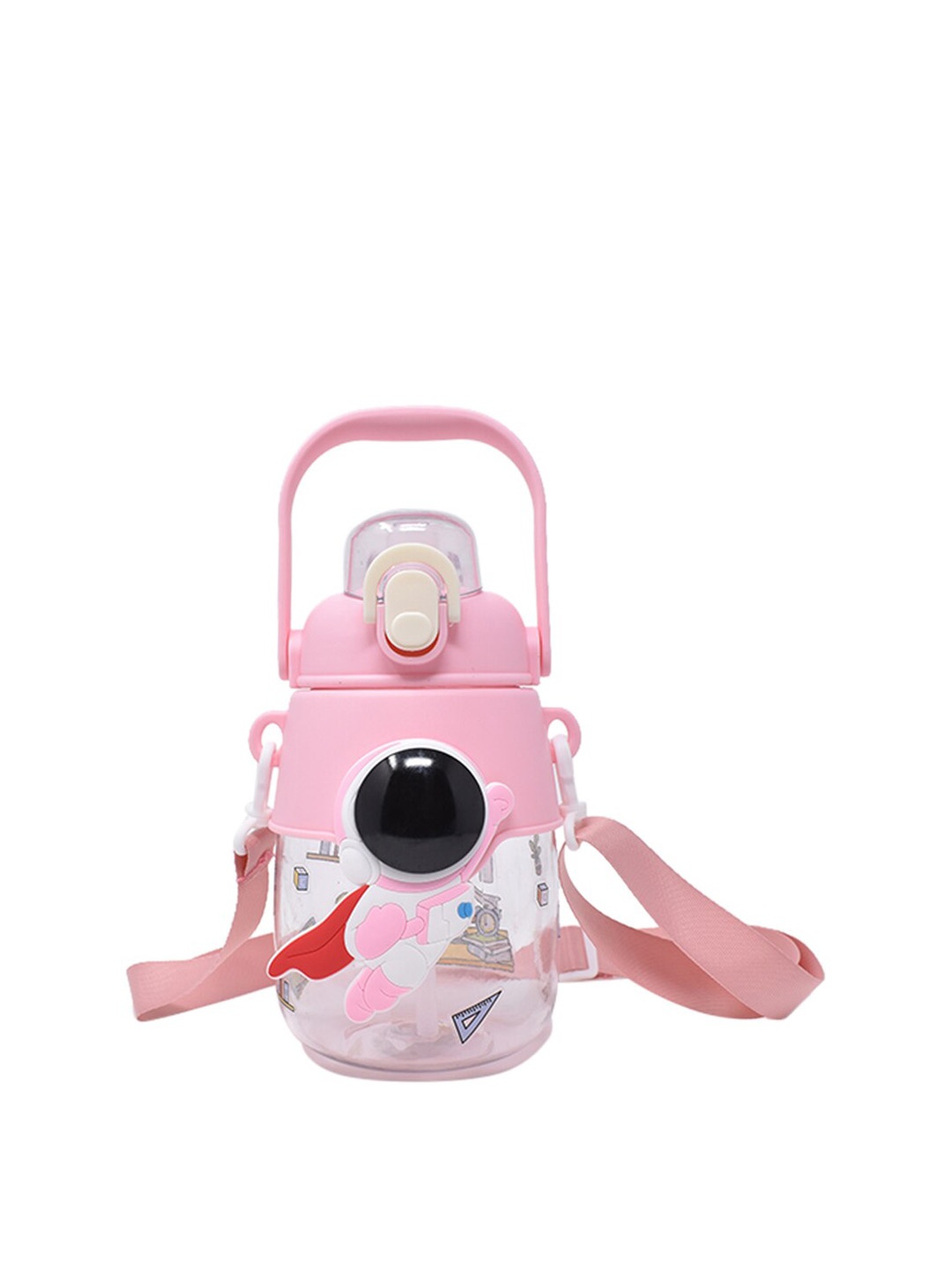 

K&U Kids Pink & White Little Cosmonaut Water Bottle - 500 ml