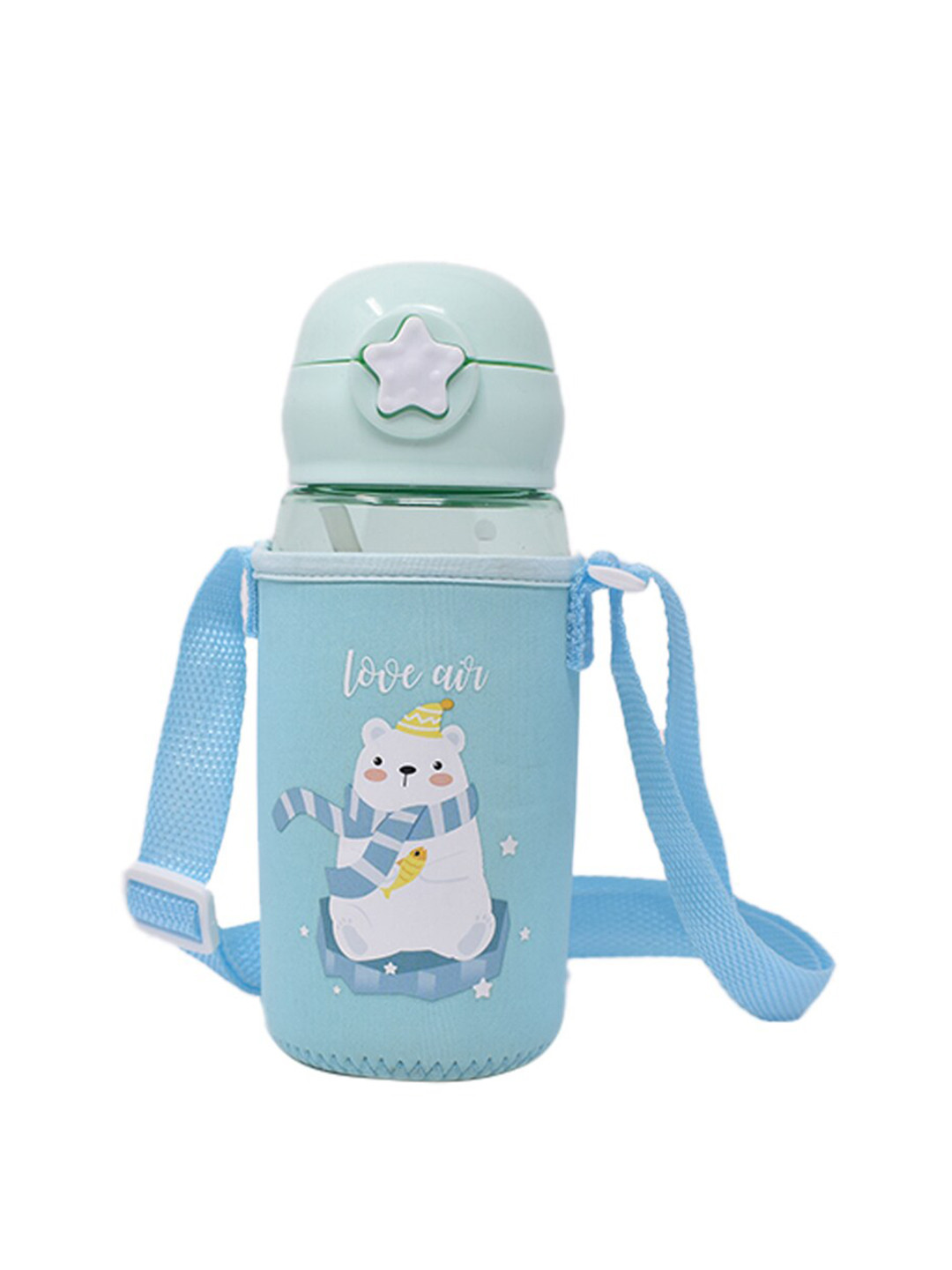 

K&U Kids Blue Polar Bear Bottle with a cover-500 ml