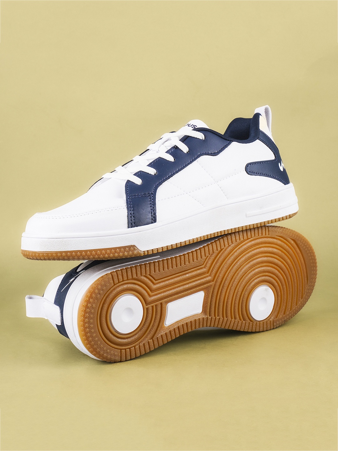 

Campus Men Colourblocked Lace-Up Sneakers, White
