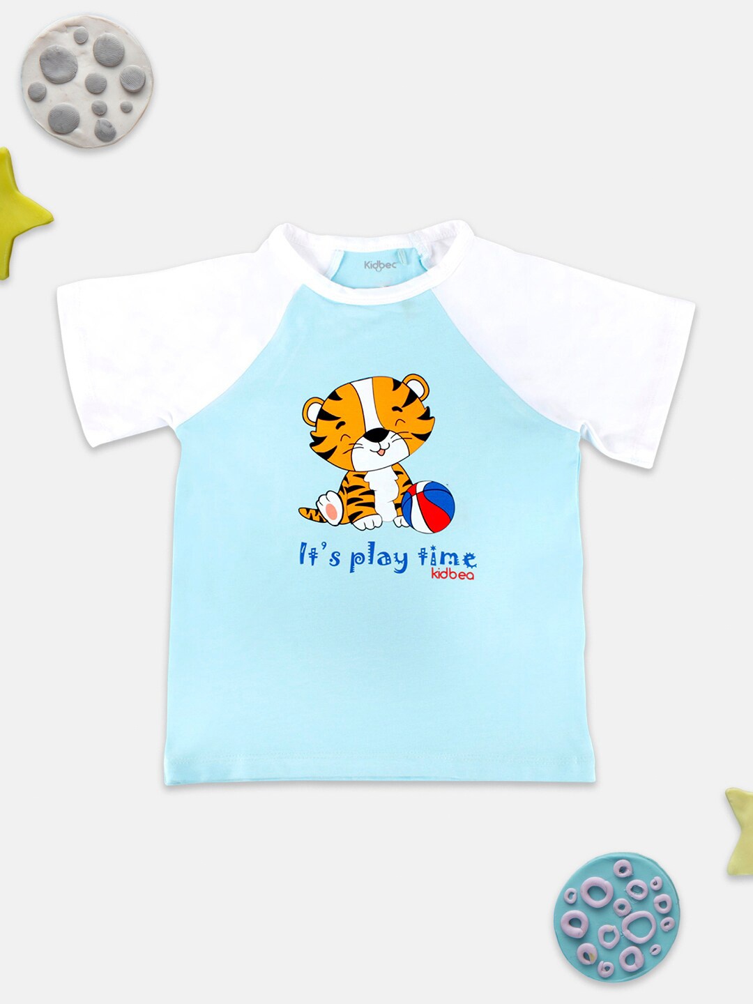 Kidbea Boys Graphic Printed T-shirt, Blue
