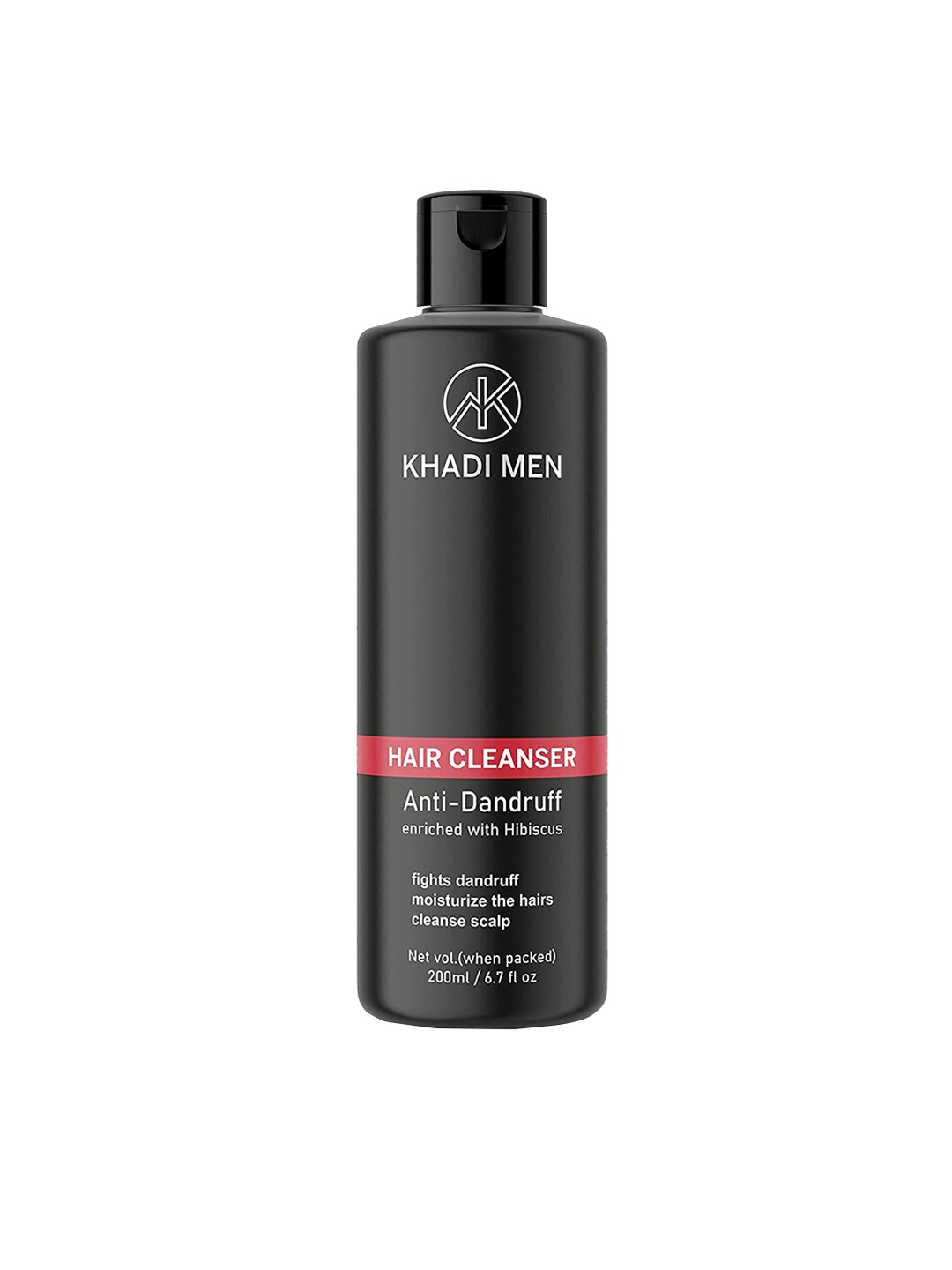 

Khadi Men Anti-Dandruff Hair Cleanser with Hibiscus - 200ml, Black