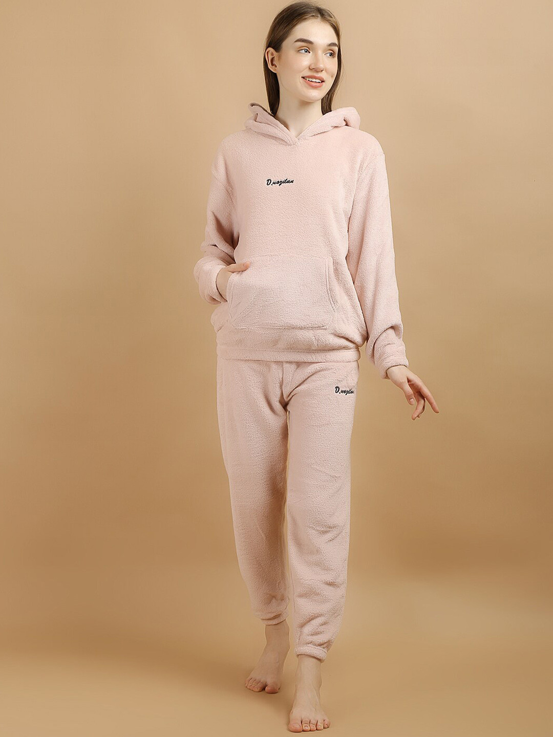

Lugo Hooded Night suit, Pink