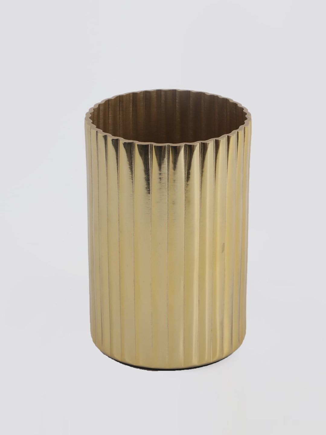 

Home Centre Panama Stainless Steel Textured Tumbler, Gold