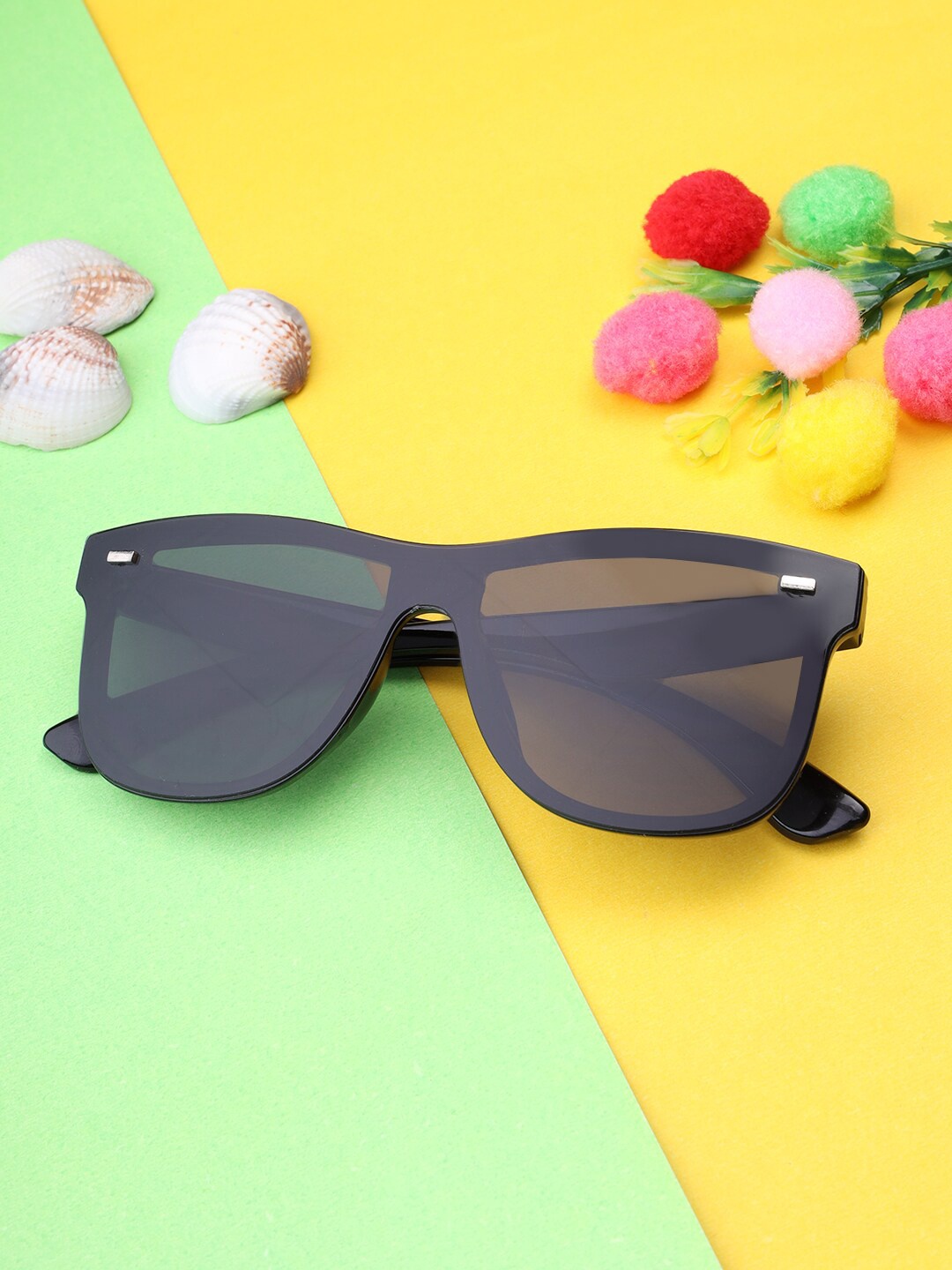 

Kastner Unisex Square Sunglasses with Polarised and UV Protected Lens UNIQEROUND_BLK, Black
