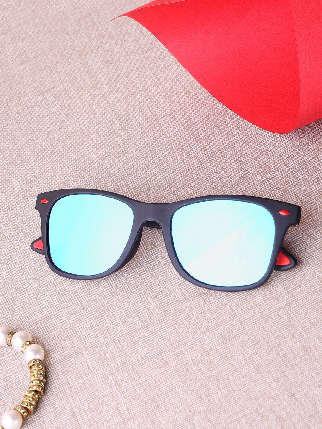 

Kastner Unisex Aviator Sunglasses With Polarised and UV Protected Lens REDTIP_BLUBLACK, Blue