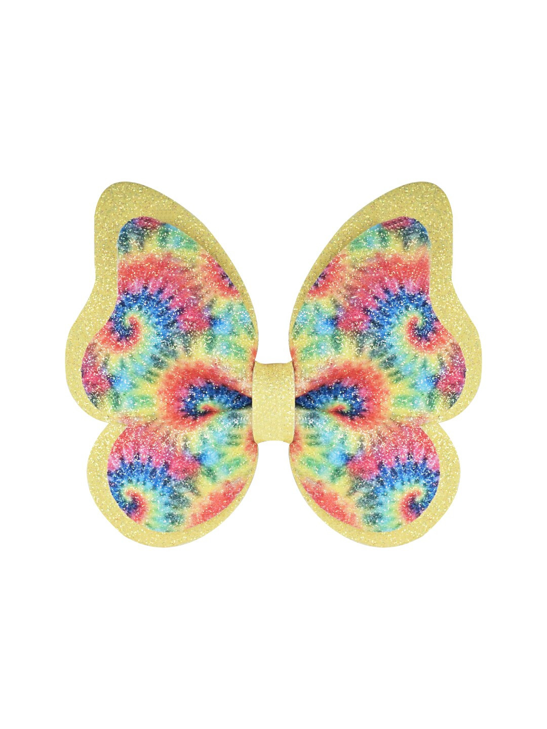 

Aye Candy Girls Tie and Dye Printed Butterfly Alligator Hair Clip, Yellow