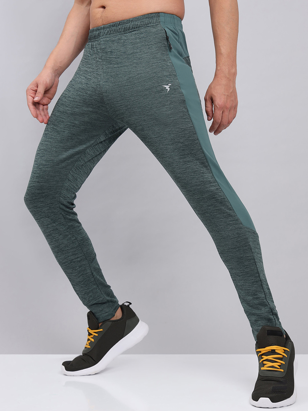 

Technosport Men Rapid Dry Active Slim Fit Track Pants, Green