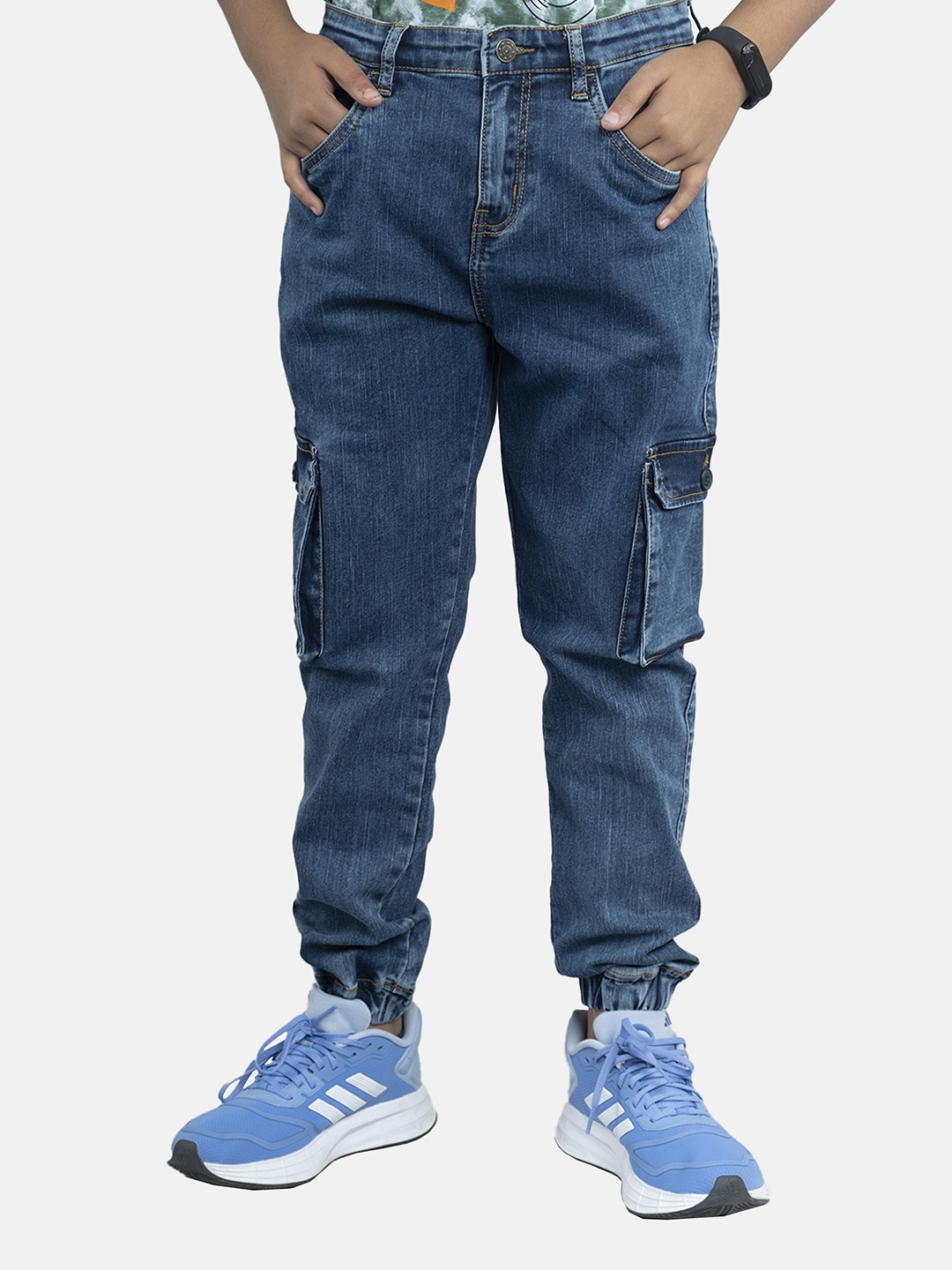 

KiddoPanti Boys Jean Clean Look Stretchable Jeans, Blue