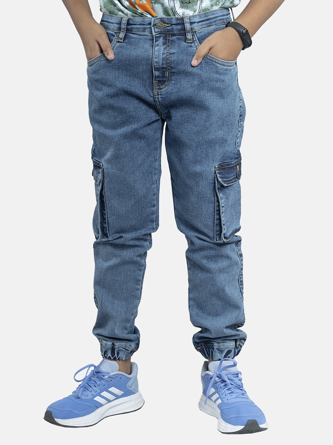 

KiddoPanti Boys Jean Clean Look Stretchable Jeans, Blue