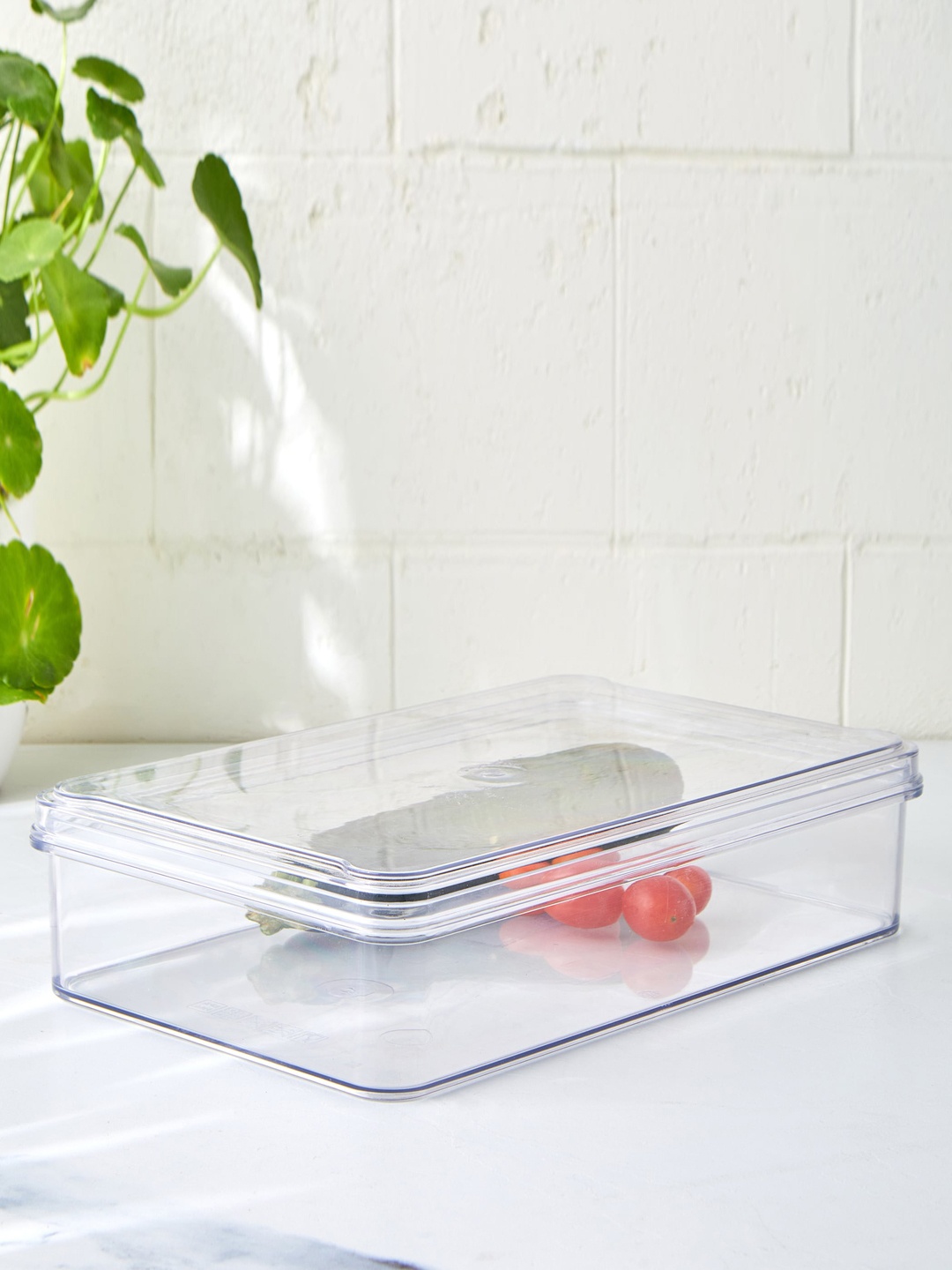 

Home Centre Orion Elfin Transparent Fridge Storage Box With Lid