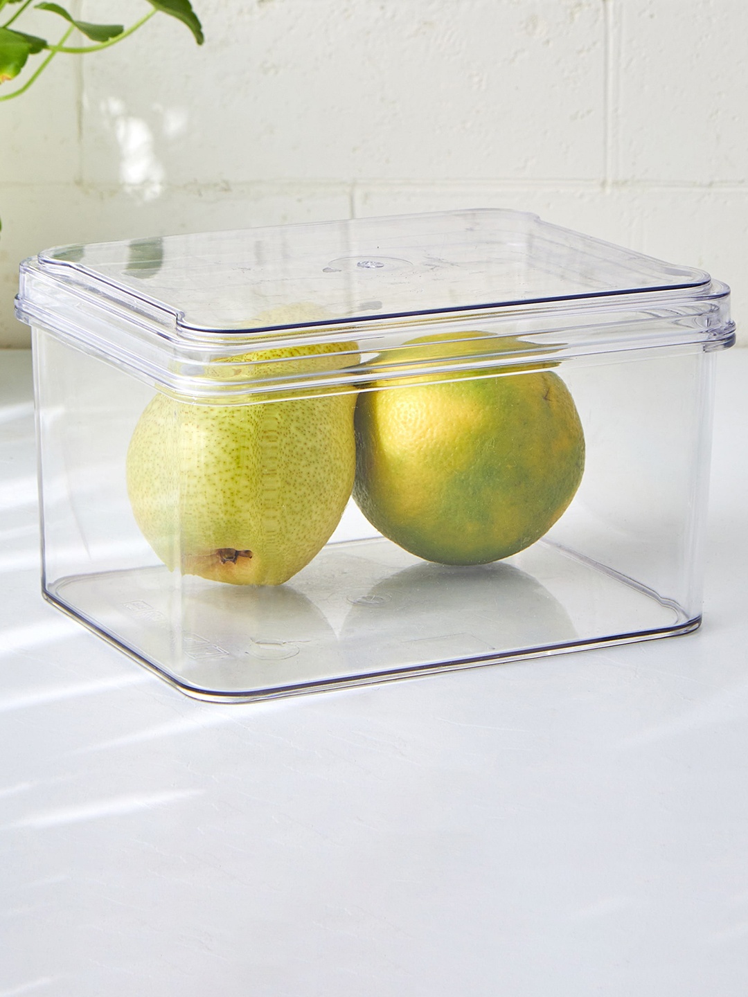 

Home Centre Orion Elfin Transparent Fridge Storage Box With Lid