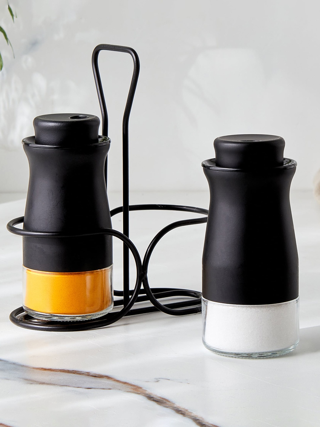 

Home Centre Chef Special Libra Black 2-Pieces Spice Jar with Stand- 120ml