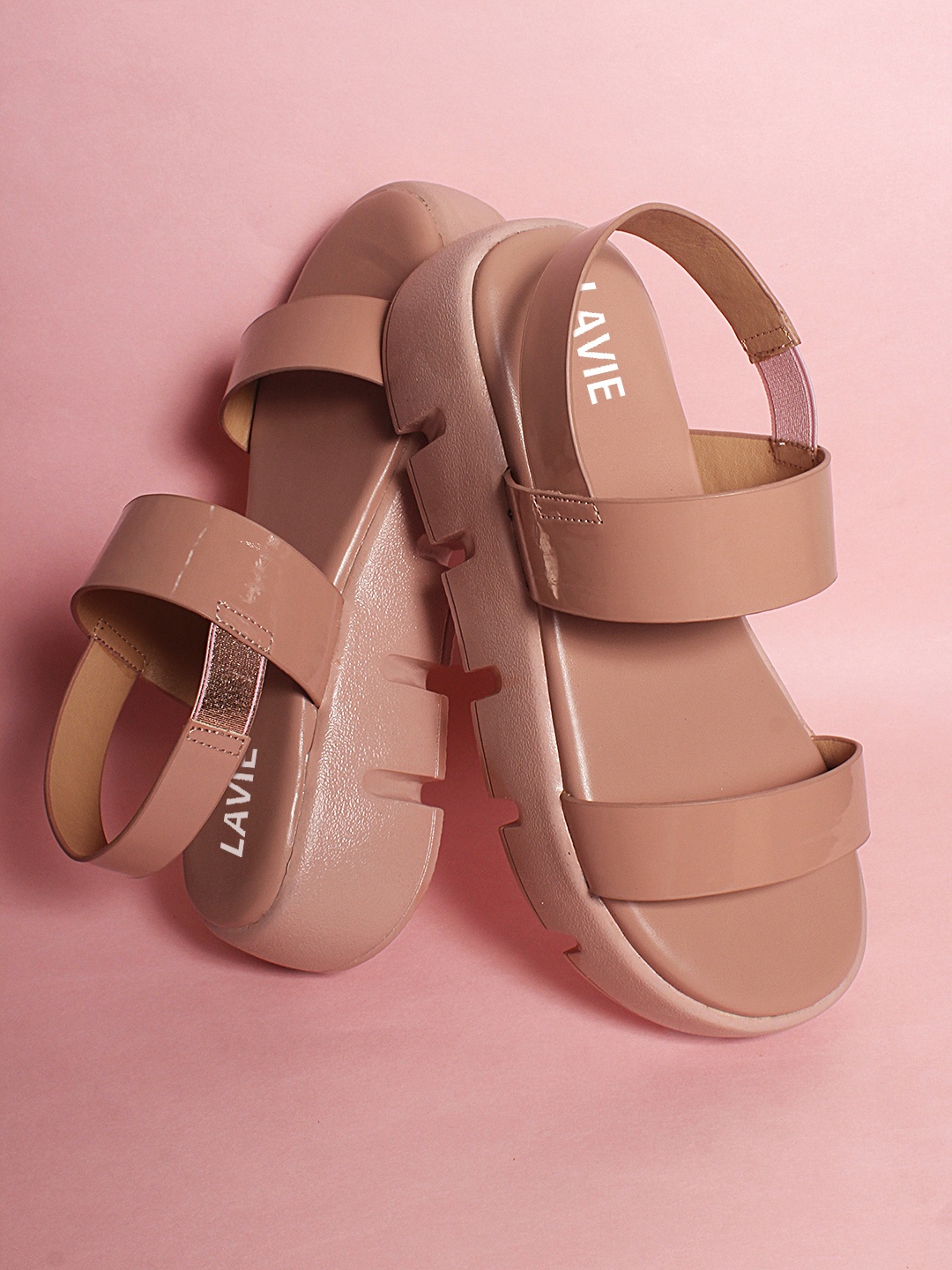 

Lavie Strappy Open Toe Flats, Pink