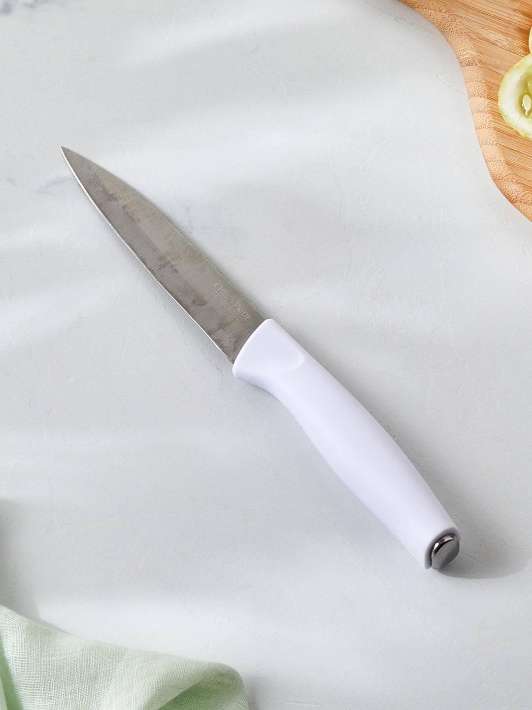 

Home Centre White & Silver-toned Chef's Pride Stainless Steel Knife