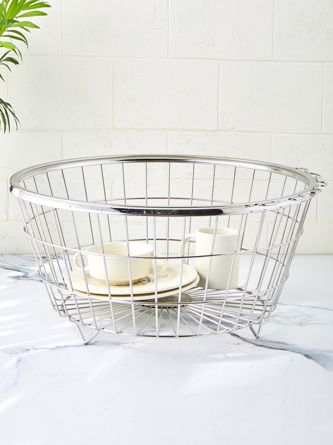 

Home Centre Corsica Carter Silver Toned Stainless Steel Dish Rack