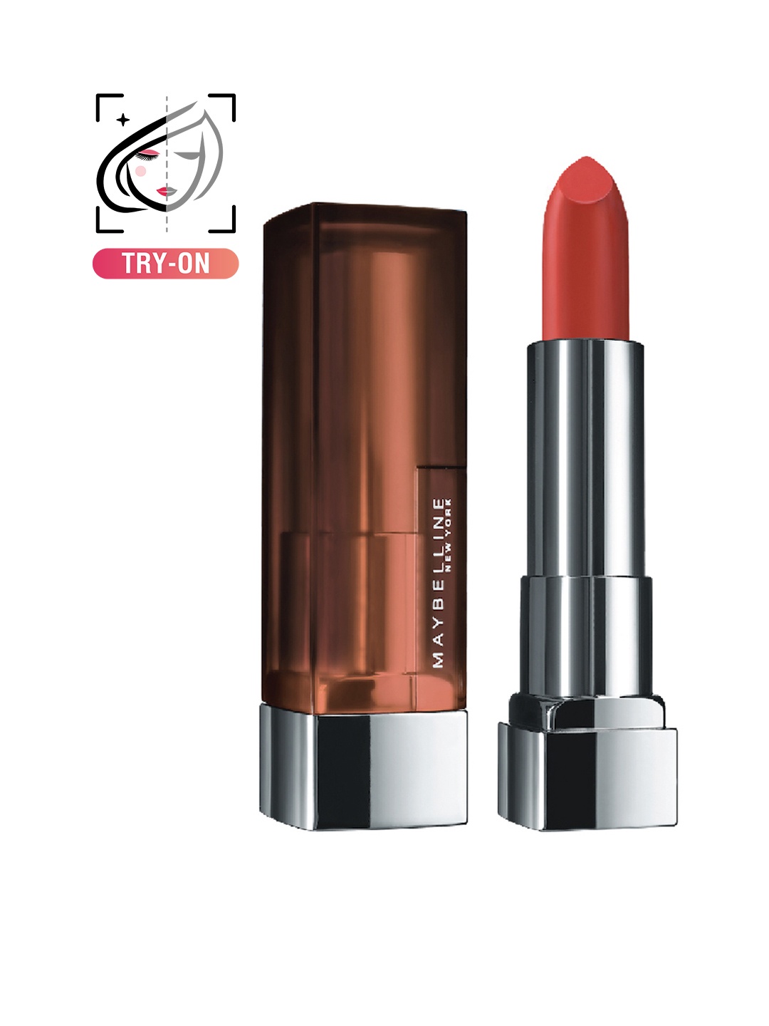 

Maybelline New York Color Sensational Creamy Matte Lipstick - Chilli Nude, Red