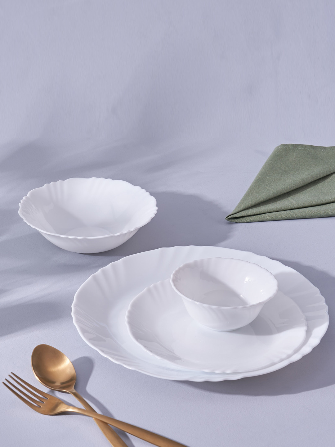 

Home Centre Pacific Martin Polaris White Opalware Food Platter