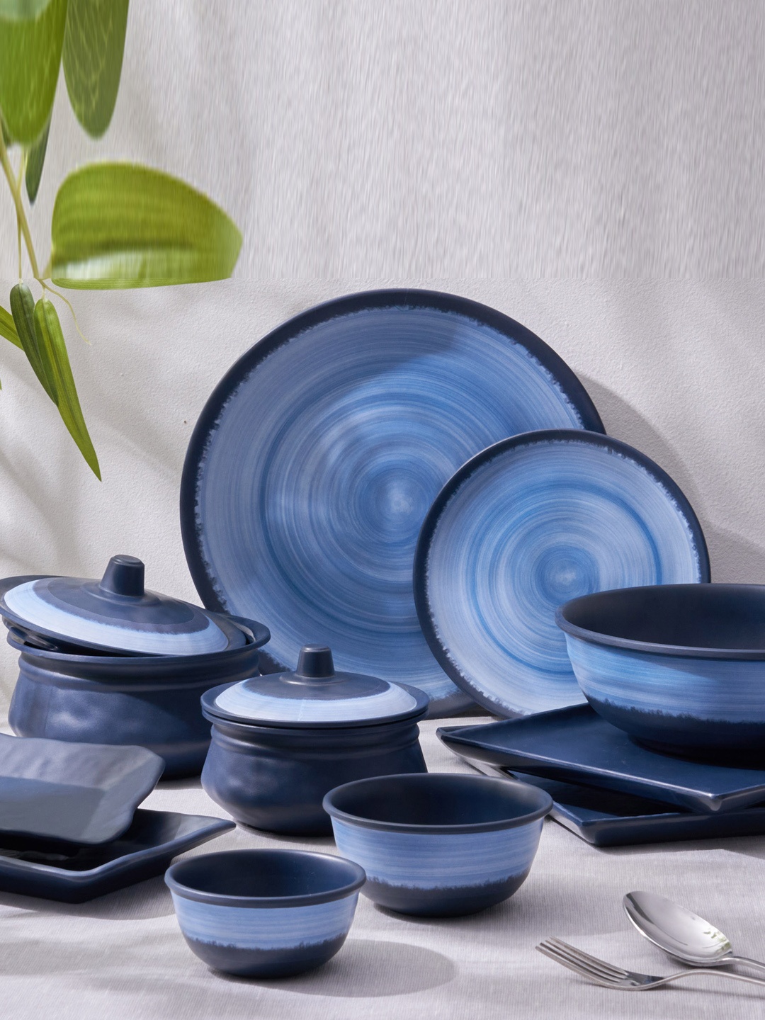 

Home Centre Meadows Blue Melamine Soup Bowl 330ml