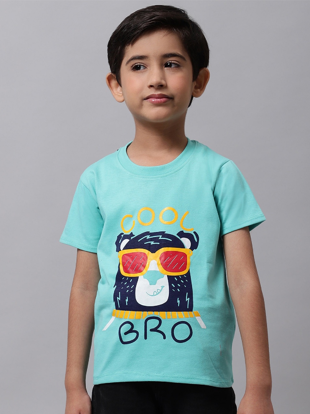 

BAESD Boys Graphic Printed Cotton T-Shirt, Blue