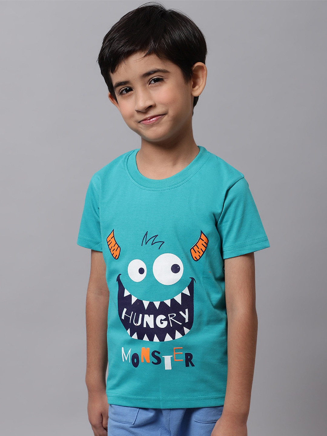 

BAESD Boys Graphic Printed Cotton T-Shirt, Blue